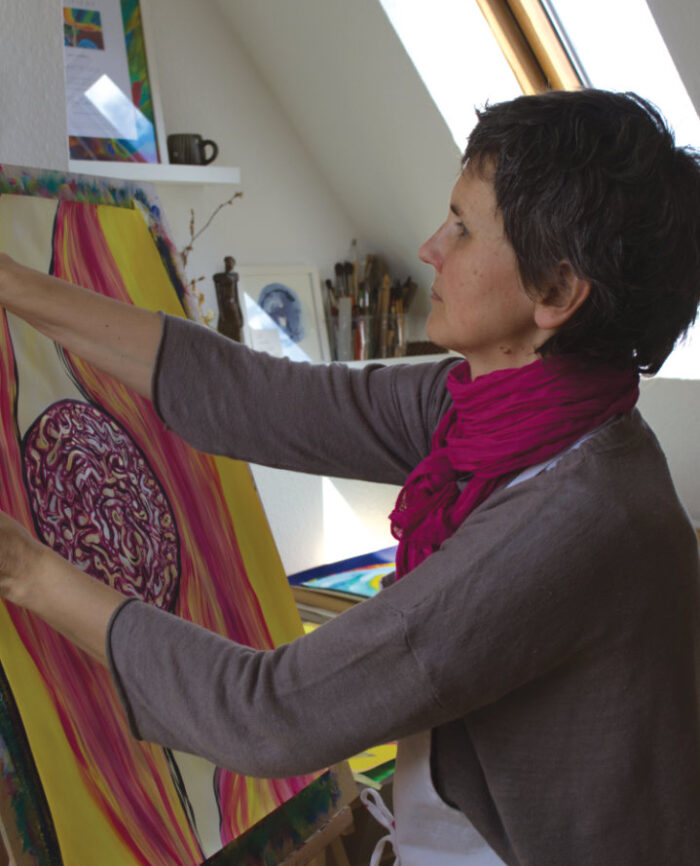 Annette Gack im Atelier